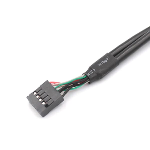 9-pinners til dobbel USB2.0-baffelforlengelseskabel USB 2.0 bakpanel-utvidelseskabel