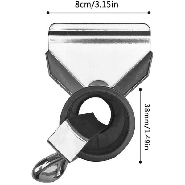 Solskjermholder for fotturer, metallbalkongparasollholder, balkong- eller bordgjerde solskjermholder