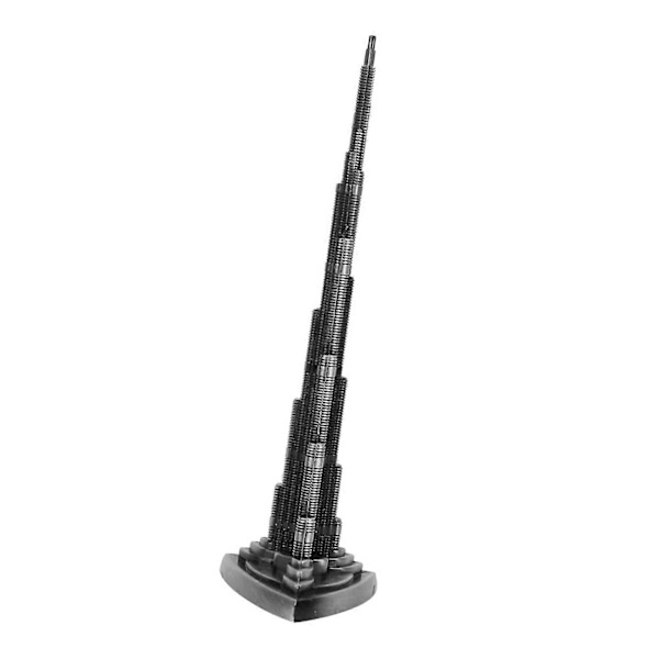 Burj Khalifa Tornmodell i Metall Miniatyr Dubai Tornmodell Konst & Hantverk Kontors- och Heminredning