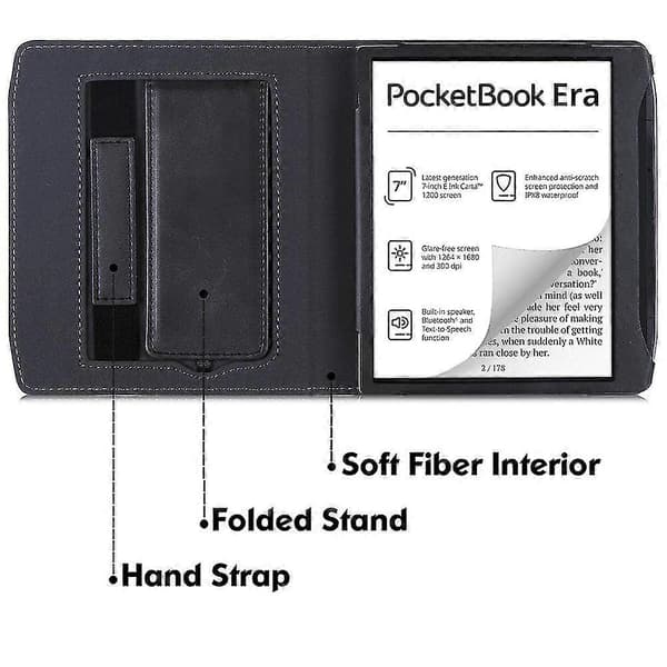 Etui til Pocketbook Era læsetablet, sort