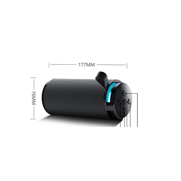 Trådløs Bluetooth-højtaler, Bærbar udendørs subwoofer, Mini dobbelt højtaler, Hjemme desktop-højtaler, Høj lydstyrke