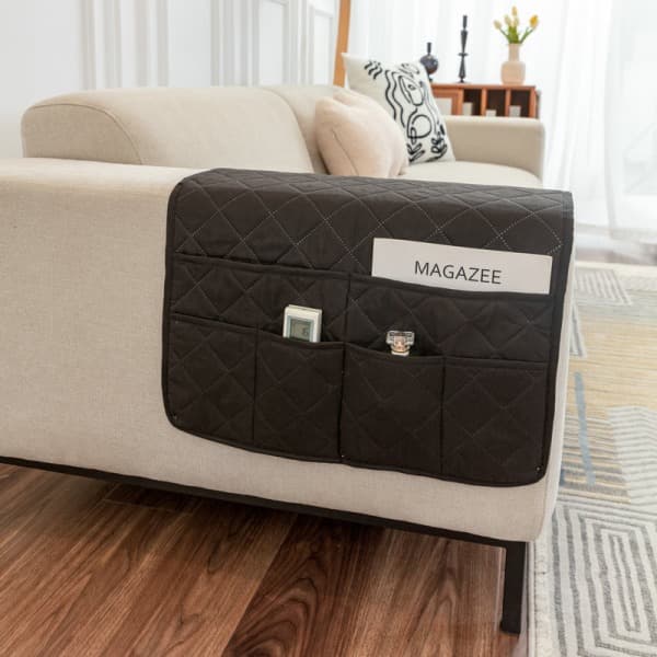 Sofa Armlæn Organizer Sort Sort