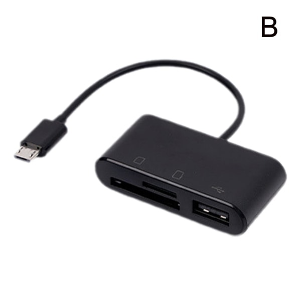 USB C 3-i-1 Hub Konverter Type C Adapter SD Kortlæser til Mac Micro