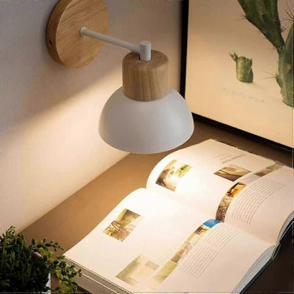 Vägglampa Batteridriven Run Sconce, ingen kabelinstallation med dimmer, för sovrum