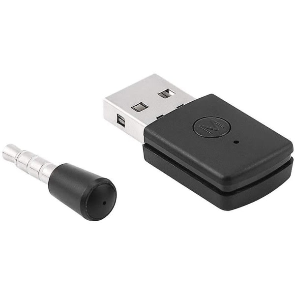 PS4 Bluetooth Adapter - Mini USB 4.0 Bluetooth Headset Adapter Mini Trådløs Mikrofon Bluetooth D Sort