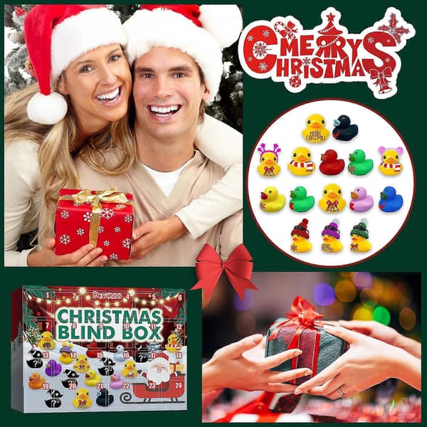 24 Adventskalender Blindboks Gummileker, Gummi Blindboks