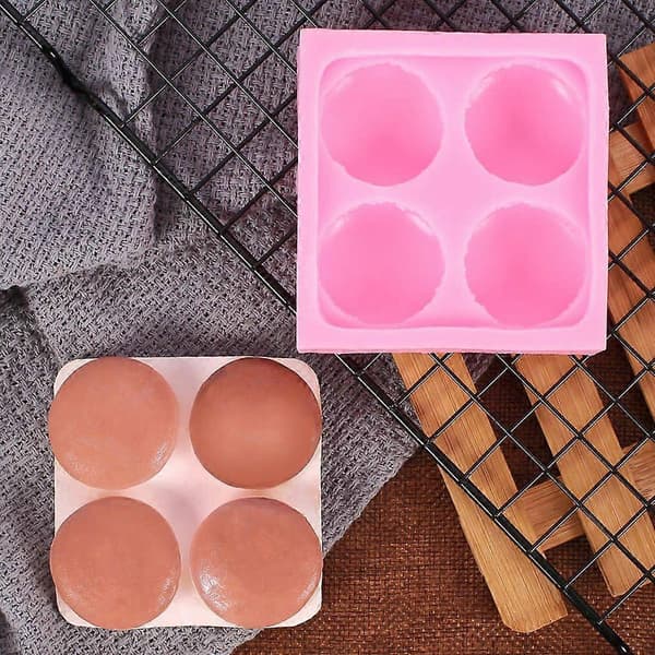 4 Hulrum Macarons Formet Silikoneform Fødevarekvalitet Mooncake Konditorforarbejdning