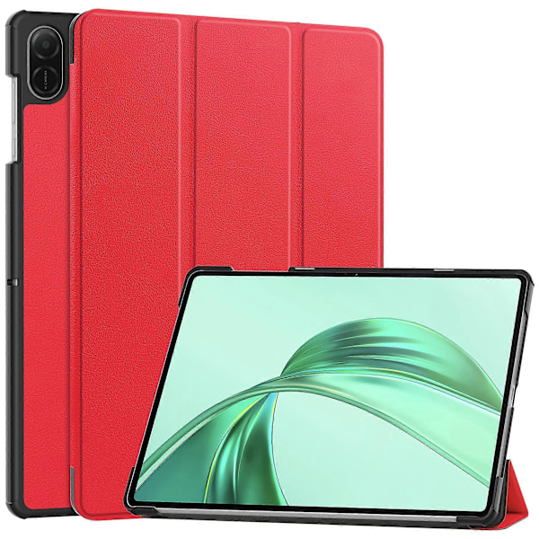 For Honor Pad X8a Etui Anti-Drop Læder Stativ Tablet Cover Red