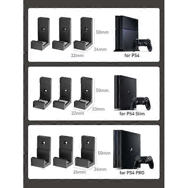 Velegnet til PS4-vægmontering PS4 Pro