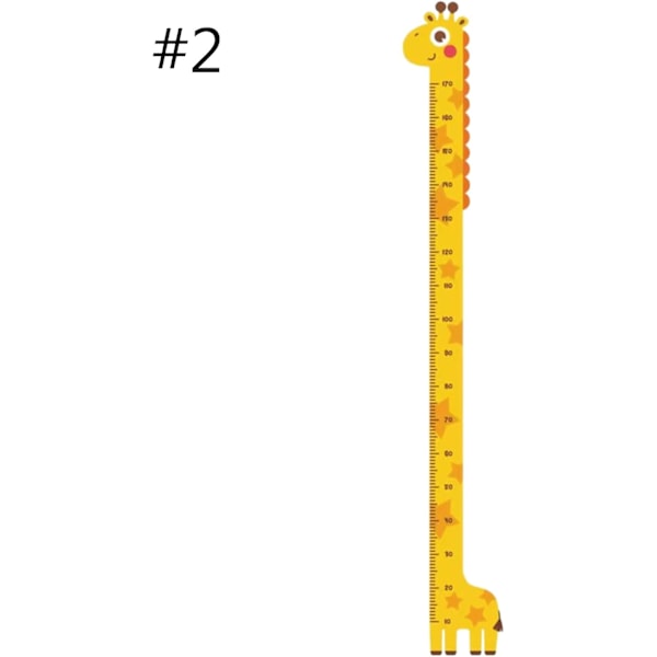 Veggvekstdiagram Klistremerke Dekorativ Dekal Baby Høyde Måler Linjal Avtakbar Veggklistremerke For Barnerom Giraffe