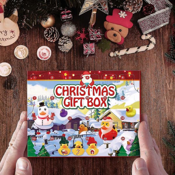 24 Nedtællings Blind Box, Gummi Blind Box Æske