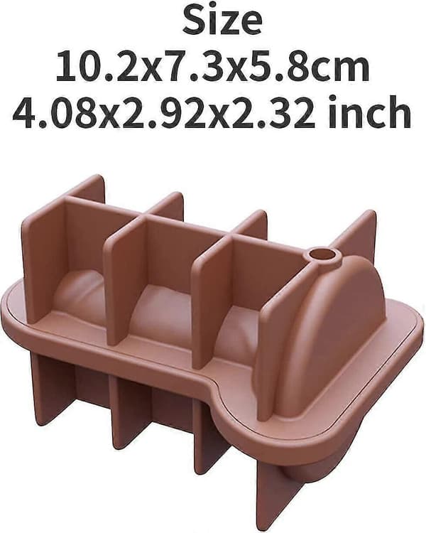 2 st Vuxen Prank Silikon Isbitsform För Whiskey Cocktail - Brown