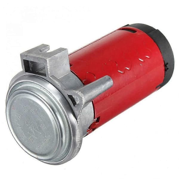 Elektrisk bilhorn luftpump horn luftkompressor horn röd silver motor 12V red