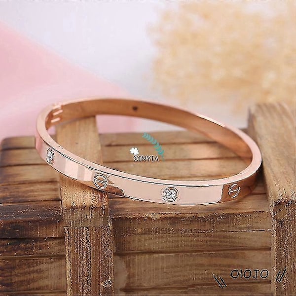 Titanium Diamantarmbånd for menn/kvinner