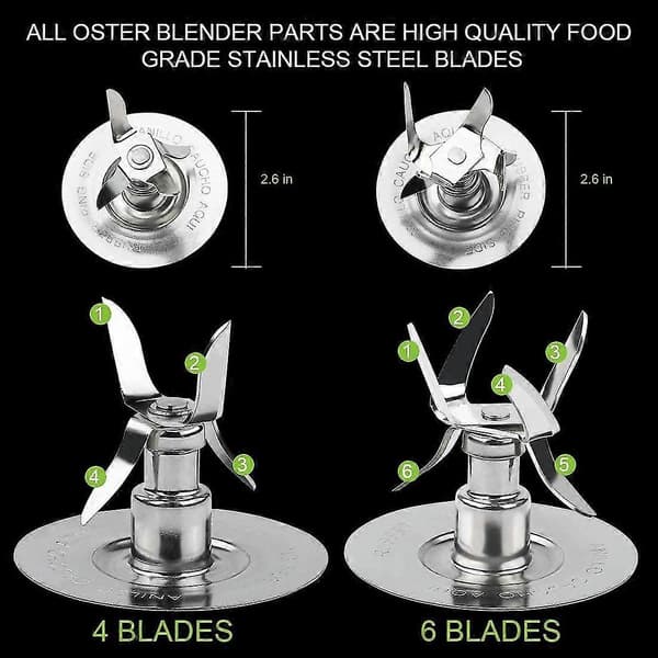 Reservedeler Kompatible Oster & Osterizer Blender Isblader Pakning