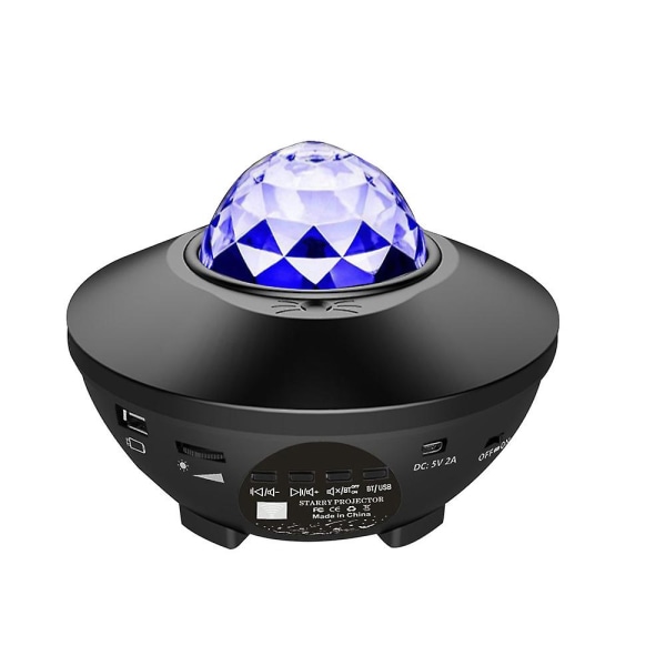 Stjernehimmel-projektor, stjernelys-projektor, for soverom med Bluetooth