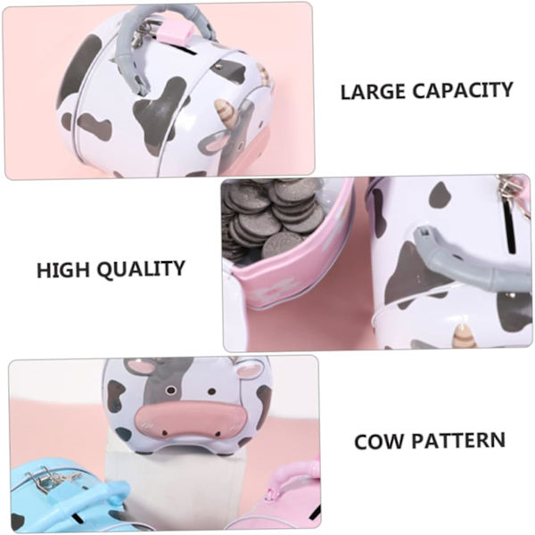 Kasse Ko Gepiggy Bank Børn Gepiggy Bank Blik Gepiggy Bank Kreativ Gepiggy Bank Kalv Penge Tins