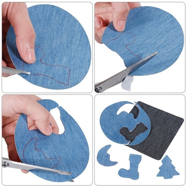 26 stk (9,5x 12,5 cm) stryge-på-lapper, firkantede stryge-på-lapper stofkit reparationslapper stryge-på-lapper til tøj dunjakke jakke reparation huller