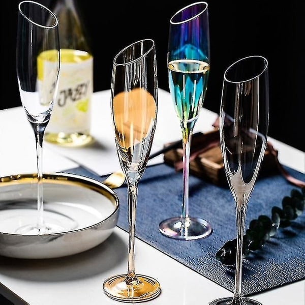Kreativt nordiskt rödvin champagneglas blyfritt glas 570ml Grey