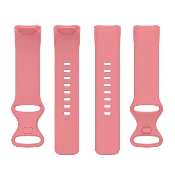 Til Fitbit Charge 5 Silikone Urrem, Størrelse:L L Red