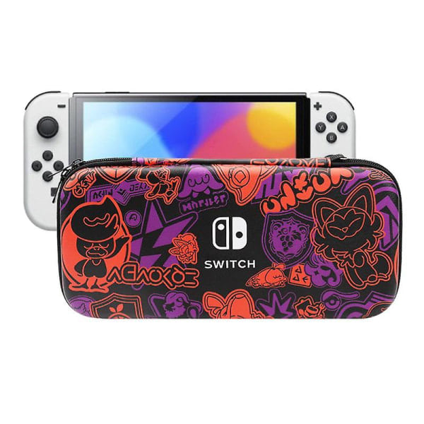 Nintendo Switch/lite Scarlet And Violet Förvaringsväska, Skyddande Hårt Skal, Fodral för Nintendo Switch OLED-tillbehör