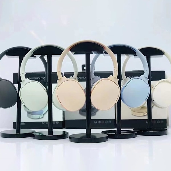 Trådløse Bluetooth-hodetelefoner, Reduserende Justerbare Trådløse Hodetelefoner, Bluetooth-kompatible 5.1 Stereo Ørepropper for Sport og Reiser Khaki
