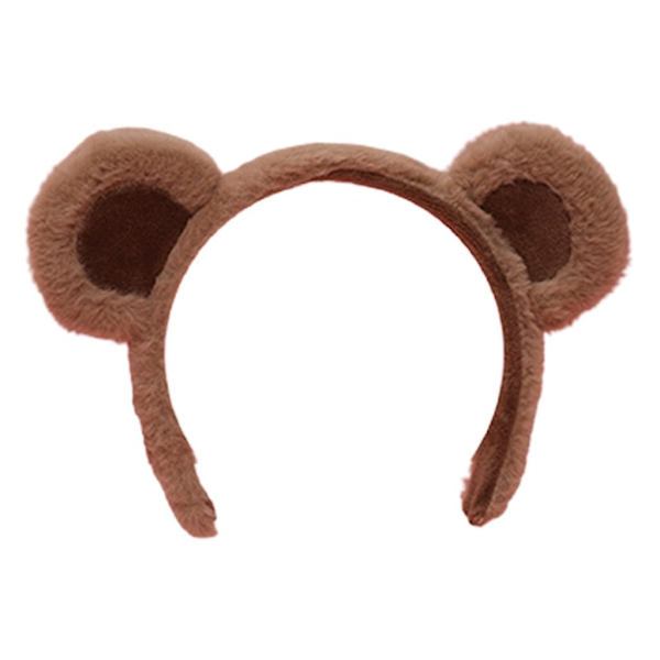 Plush Dyr Bjørn Ører Hodebånd Cosplay Lilota Håndlaget Hodeplagg Hårrekvisitter Camel Brown