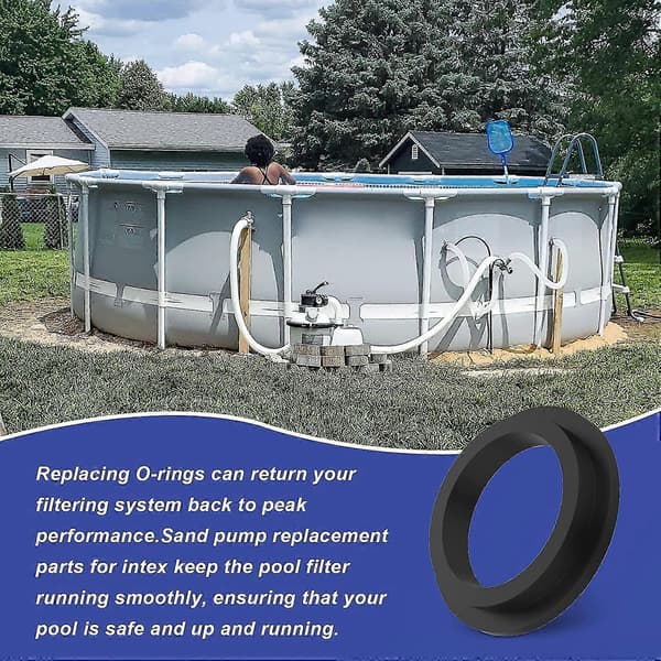 5 st Intex Pool Ersättnings O-ringar Gummitätningar För Intex Sandpump 26323CA 26323EH 26331CA 26331EH 5.58*1cm