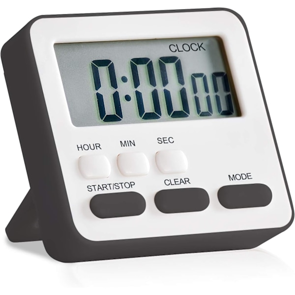 Digital Kitchen Timer, Upgraded Large Display, Loud Alarm, Magnetic Backing Stand, ON/OFF Switch, Memory Recall Function, Count-Up & Count Down Timers