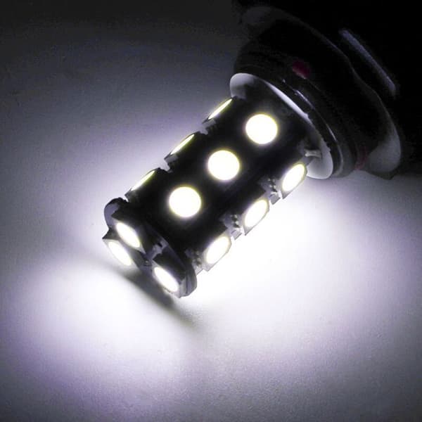 2x HID Hvit HB3 9005 18SMD 5050 LED Bil DRL Tåkelys Kjørelys Frontlyspære 12V