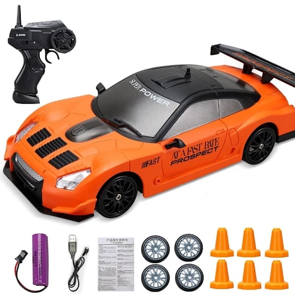 2.4G Drift RC-bil 4WD RC Drift Leksak Fjärrstyrd GTR Modell AE86 Bil RC Racing Leksak för Barn Julgåvor 3