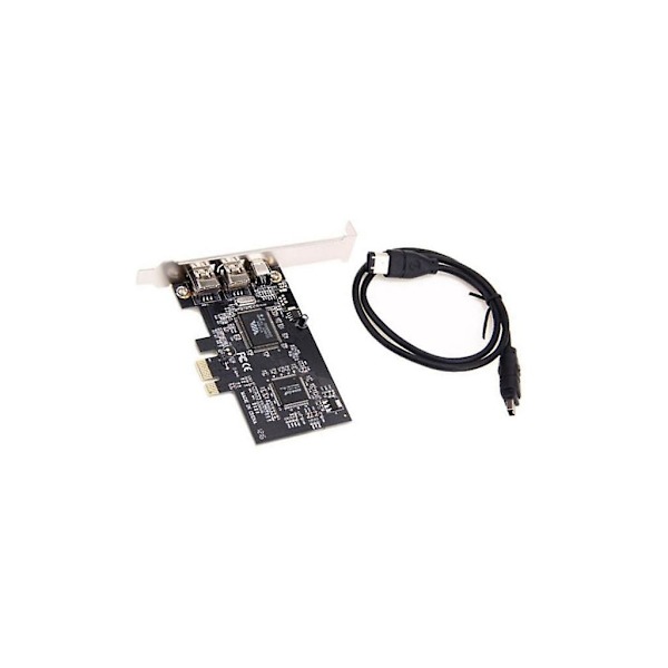 PCIE PCI-E Firewire IEEE 1394 2+1 3-portars styrenhetskort för stationär dator