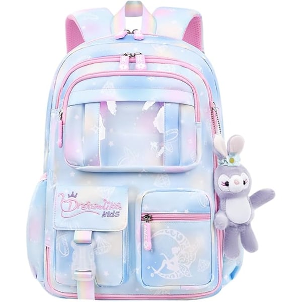 Kids Girls School Backpack Children Primary Schoolbag Book Bag Waterproof Nylon Rucksack