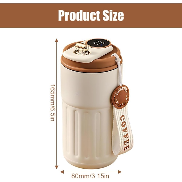 420ml Maple Kaffe Termos i Rustfritt Stål for Varme Drikker