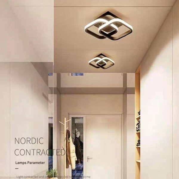 22W LED taklampe, taklampe, vegglampe, ganglampe, tosidig stue