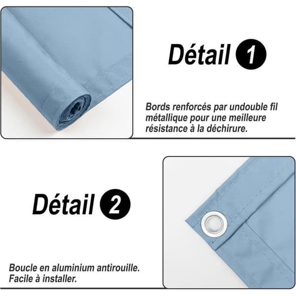 Balkongskjerm - 1 stk - Polyester - UV-beskyttelse og vanntett - For terrasse, hage, uteplass