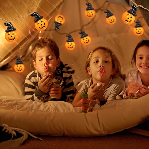 Kurpitsa Valot Halloweenin Valojuhlat Paristokäyttöiset Halloween-Koristeet 16.5ft 20 LED Halloween-Juhlat Koti Koristelu
