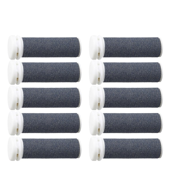 10-pack roller heads compatible with Emjoi Micro Pedi Nano, Repla