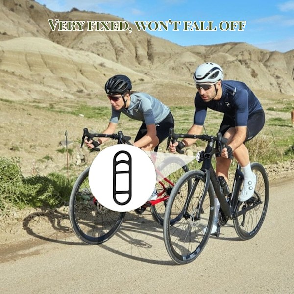 10 stk. Cykellysremme Holdbare Cykel Silikonbånd Modstandsdygtige Cykellysremme Nemme at Installere Elastiske Cykellysremme til Lommelygter Mobiltelefoner