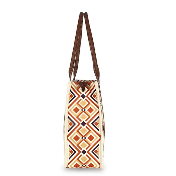 Wrangler Tote Bag Western Väskor för Kvinnor Axelremsväska Boho Aztec Handväskor NY Warm Yellow L