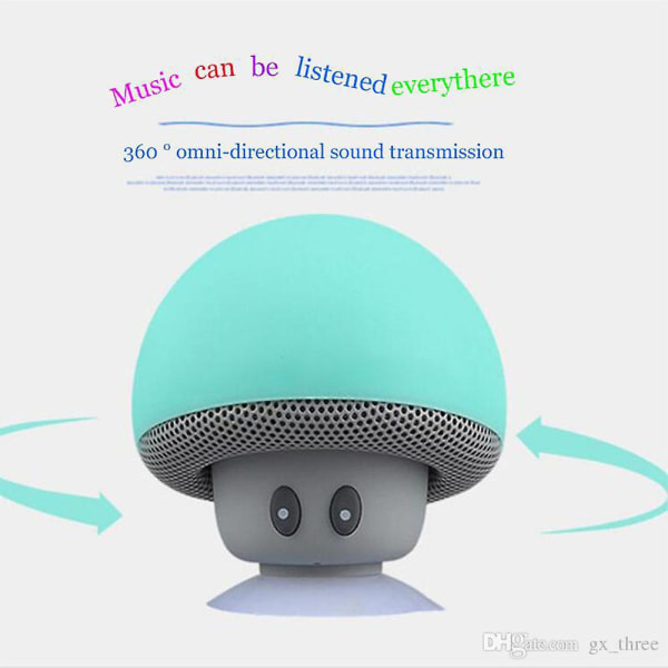 Portabel Mini Svampformad Högtalare Trådlös Bluetooth Ljud för Universal Telefon Blue