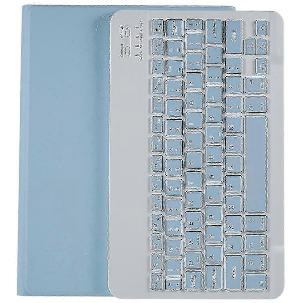 Samsung Galaxy Tab A8 10.5 (2022) X205 / X200 Kynäpaikka Jalustallinen Tabletti PU Nahkakotelo + Irrotettava Multicolor Baby Blue