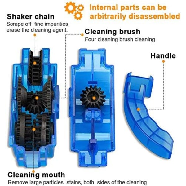Kædekleaner til cykel, rengøringsbørste sæt