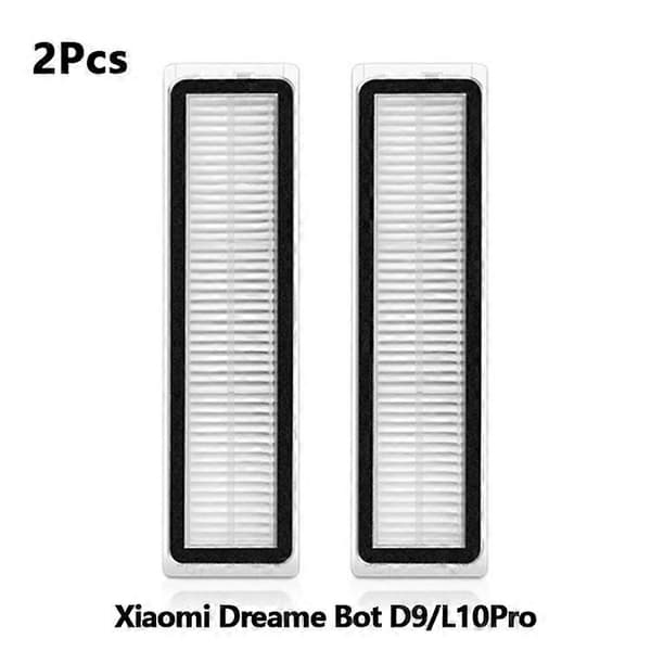 Til Dreame D9/D9 Max/D9 Pro/L10/L10 Pro Støvsuger Tilbehør HEPA Filter Multicolor 2Pcs Filters