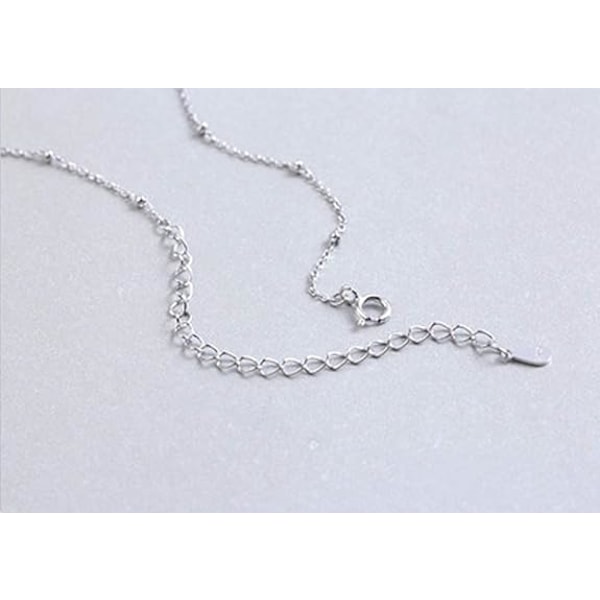 Kulechoker S925 Sterling Sølv Halskjede for Kvinner