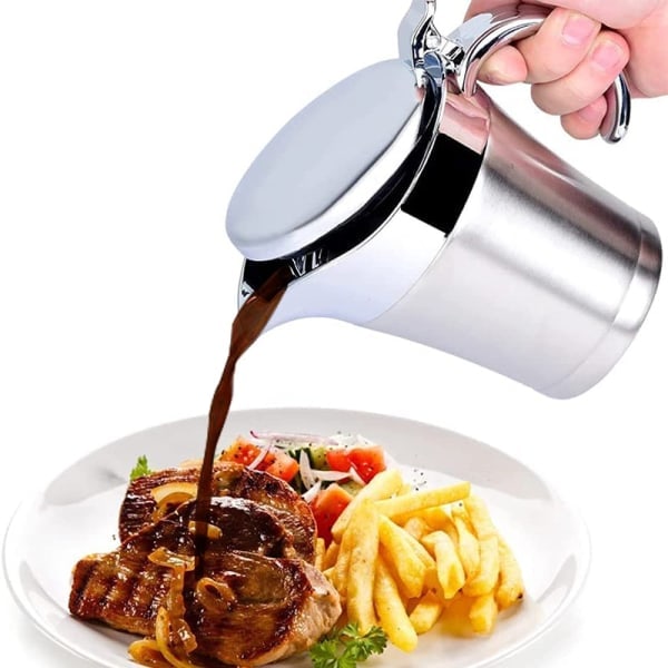 500 ml sauce boat, sauce warmer, double-walled stainless pi