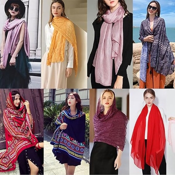 Scarfar för Kvinnor Mode Spets Triangelscarf Transparent Utskuren Blommig Tofsscarf Färg Triangelscarf Sjal för Kvinnor, Rosröd