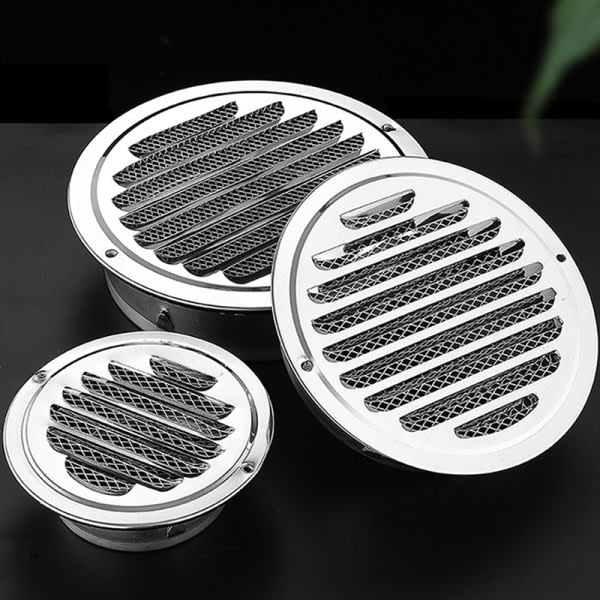 75MM 201 Stainless Steel Wall Ventilation Grille Exterior Round You