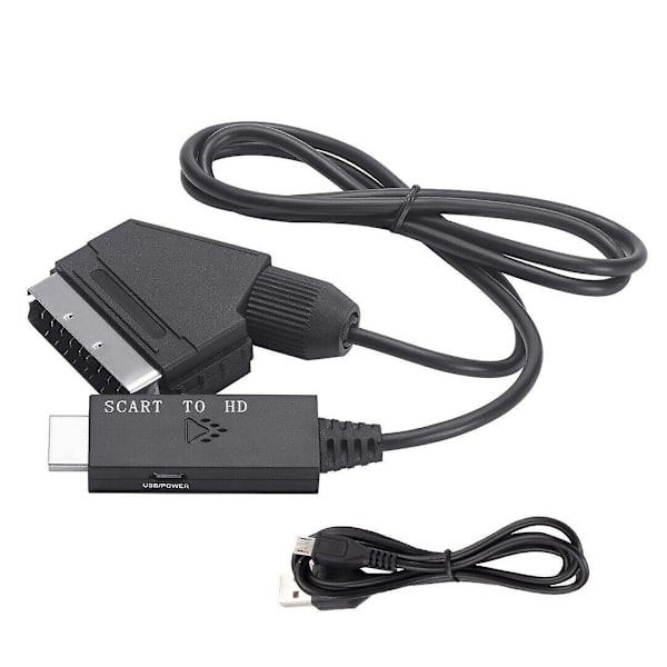 SCART-HDMI-muunnin SCART-HDMI-sovitin Video- ja ääni-muunnin Videokaapeli
