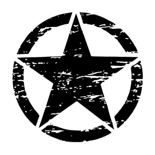 50cm Large Car Sticker Army Star Distressed Decal for Jeep Stickers Large Vinyl Military Hood Graphics Body Best Fit